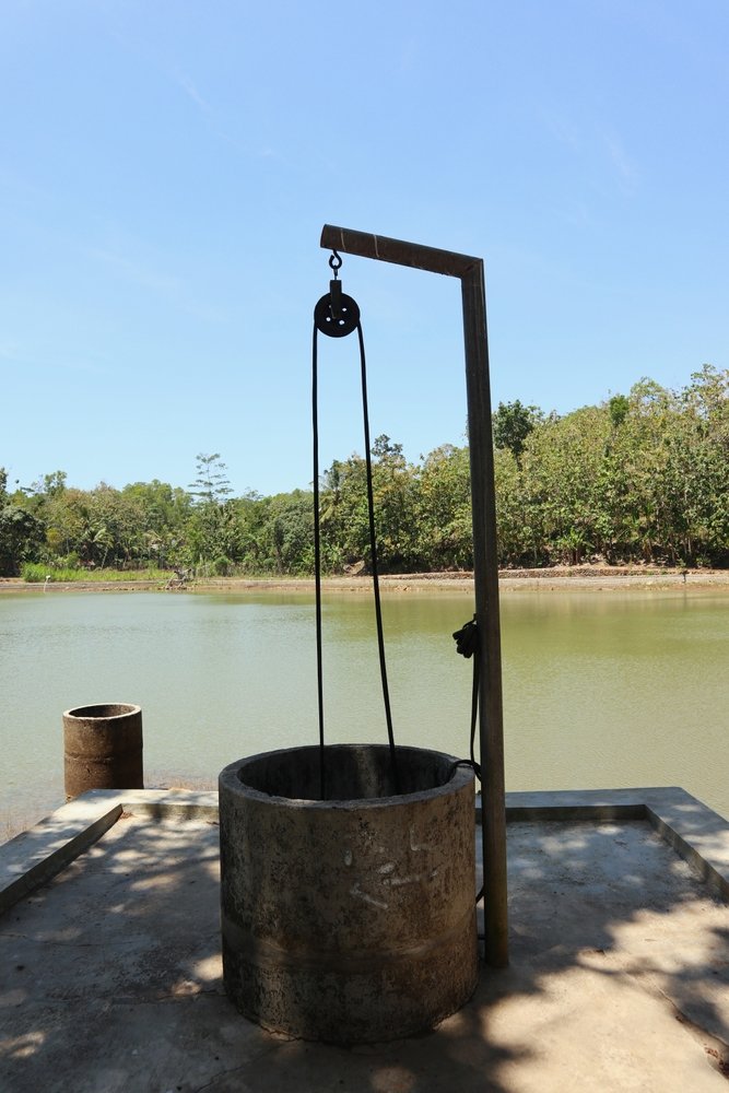 Traditional,Water,Well,On,The,Lakeside